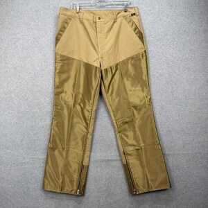 Vintage 10X Pants Mens 38x30 Tan Brush Briar Guard Sport Hunting Fishing Nylon